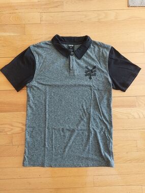 Zoo York Gray Polo with Black Sleeves